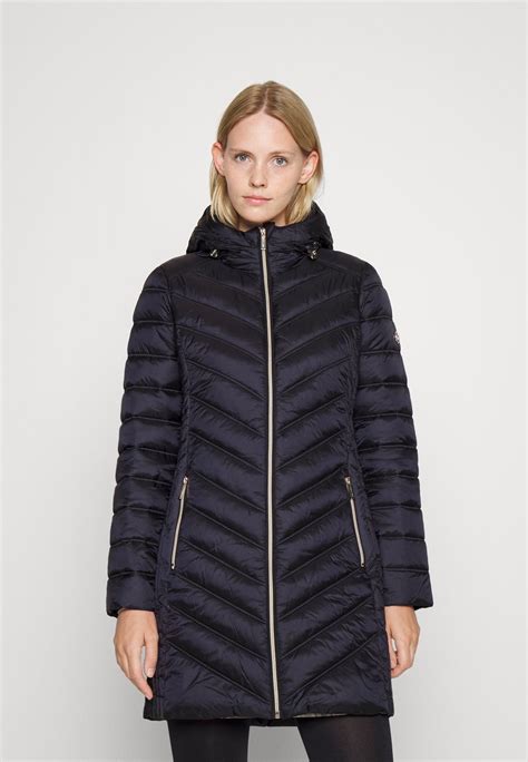 michael kors mantel navy|Michael Kors leather jacket.